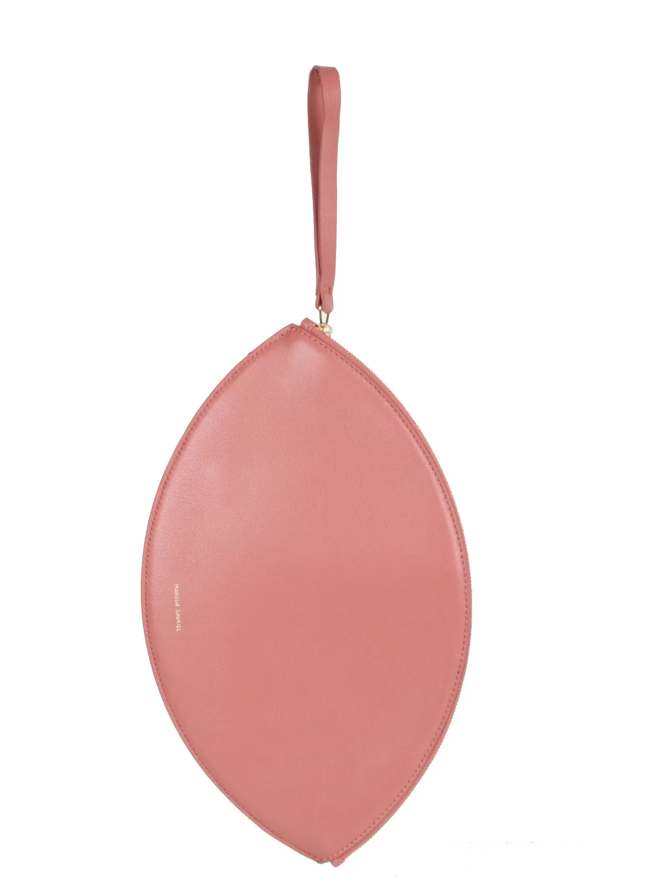 Oval Clutch Lamb, Blush