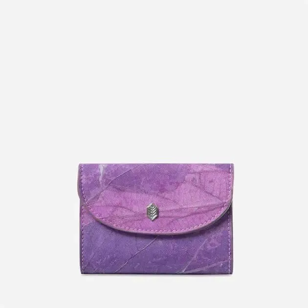 Pippa Vegan leaf coin purse in 4 colours