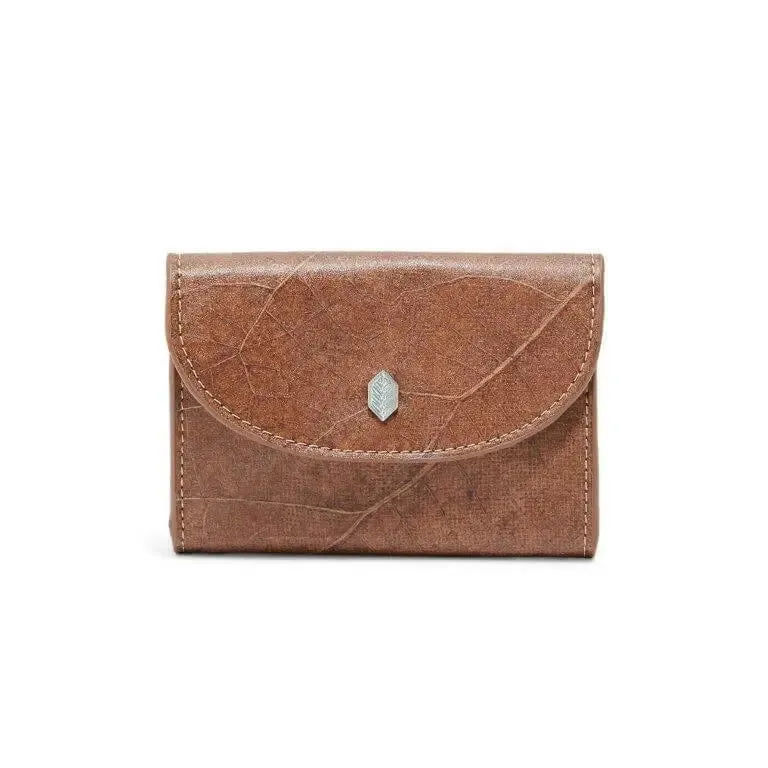 Pippa Vegan leaf coin purse in 4 colours