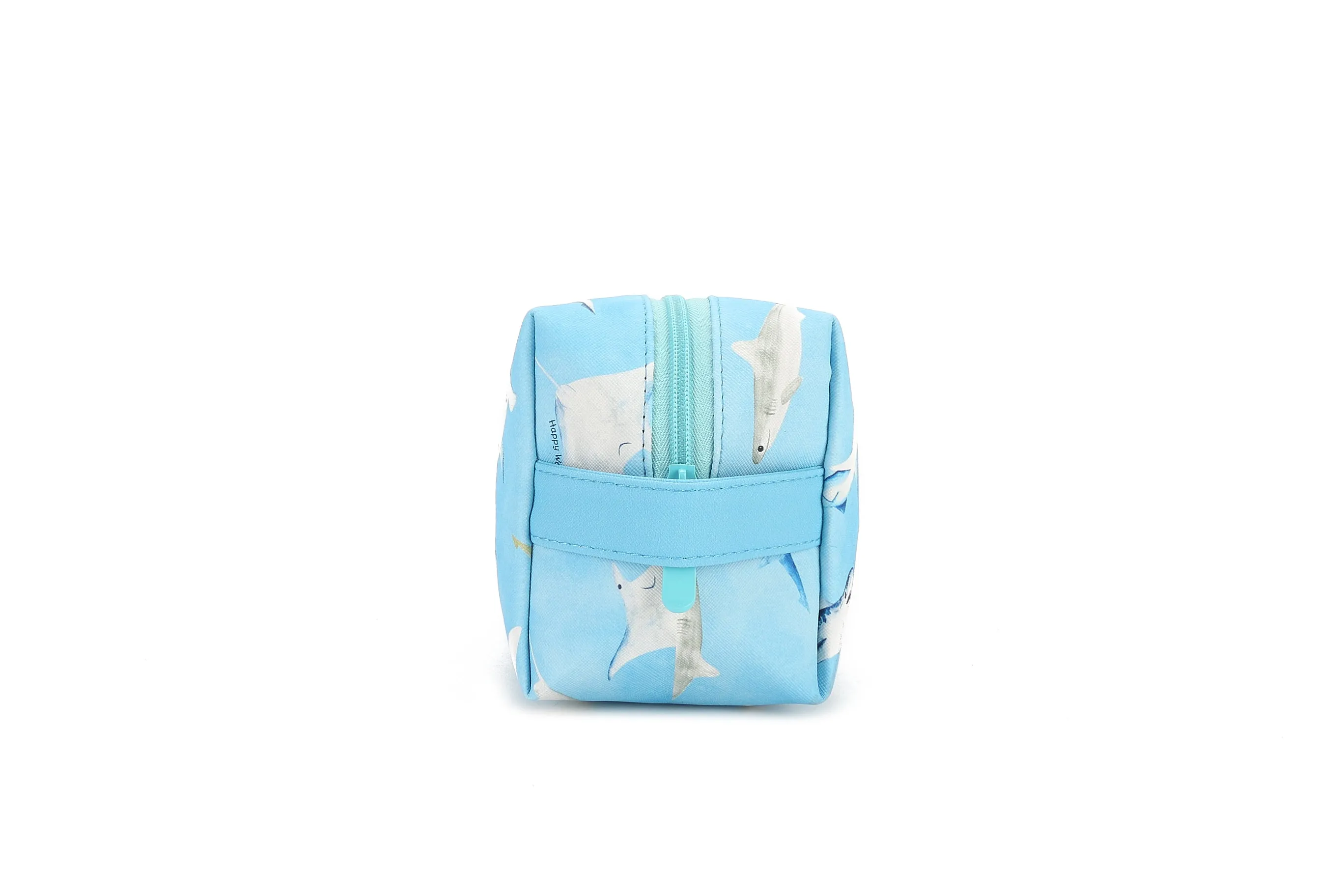 Pouch Cosmetic Happy Sharks Blue