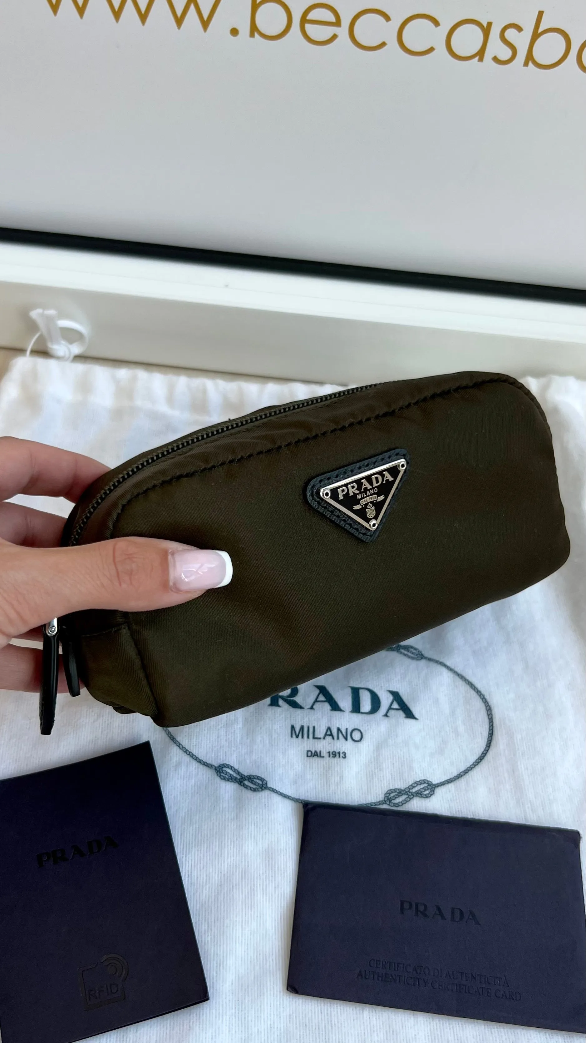 Prada Pouch Wristlet