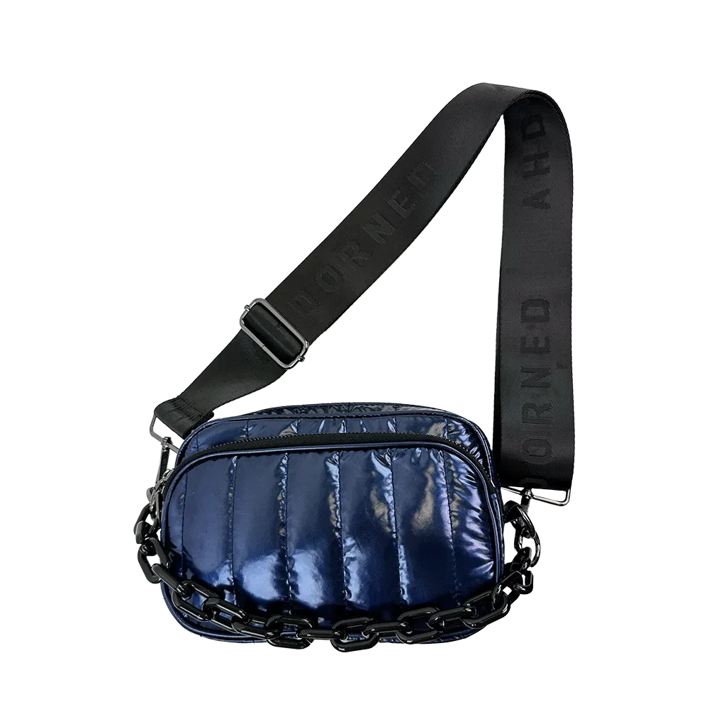 Ramona Quilted Liquid Nylon Crossbody Bag