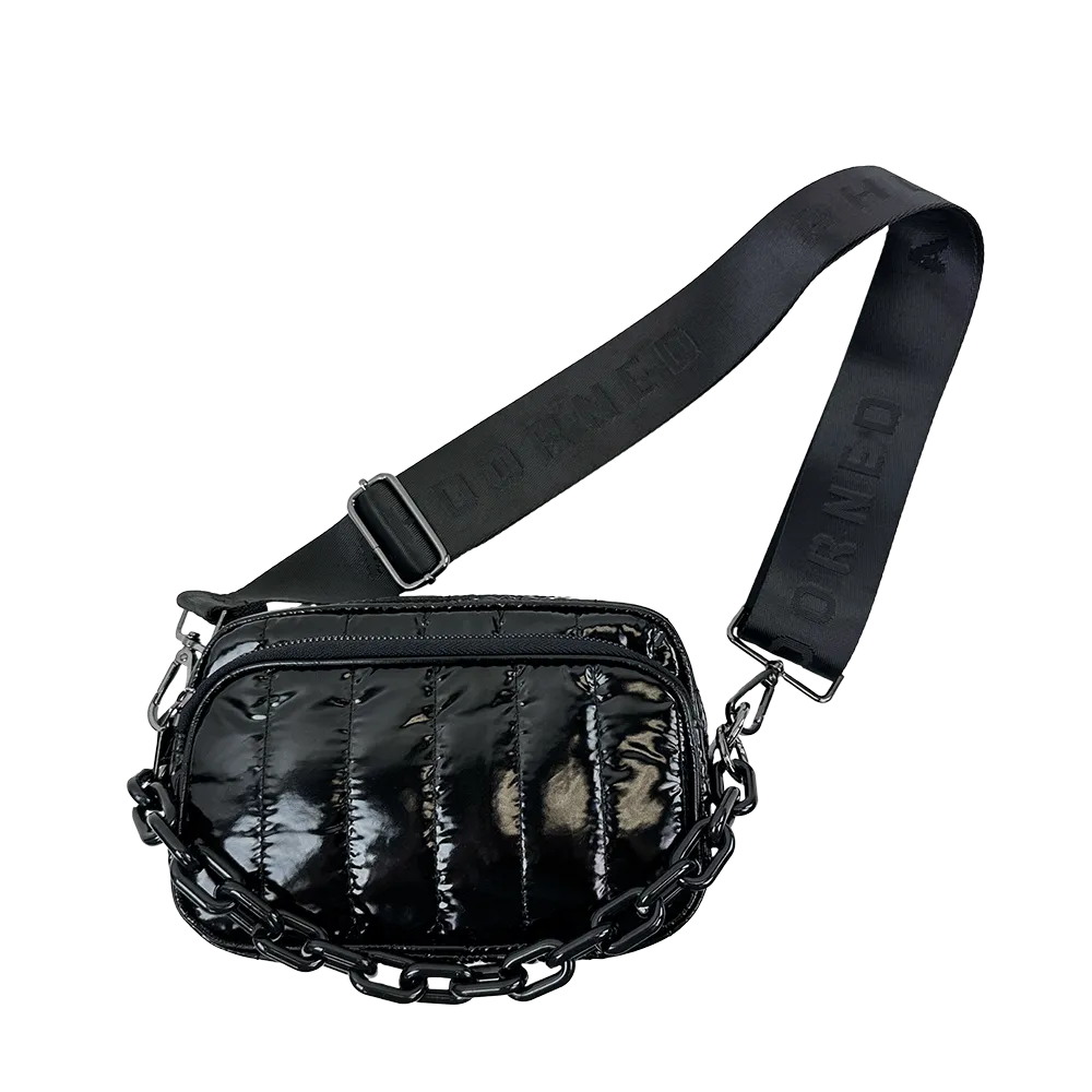 Ramona Quilted Liquid Nylon Crossbody Bag