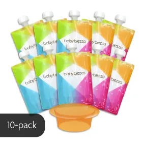 Reusable Baby Food Pouches, 10 Pack