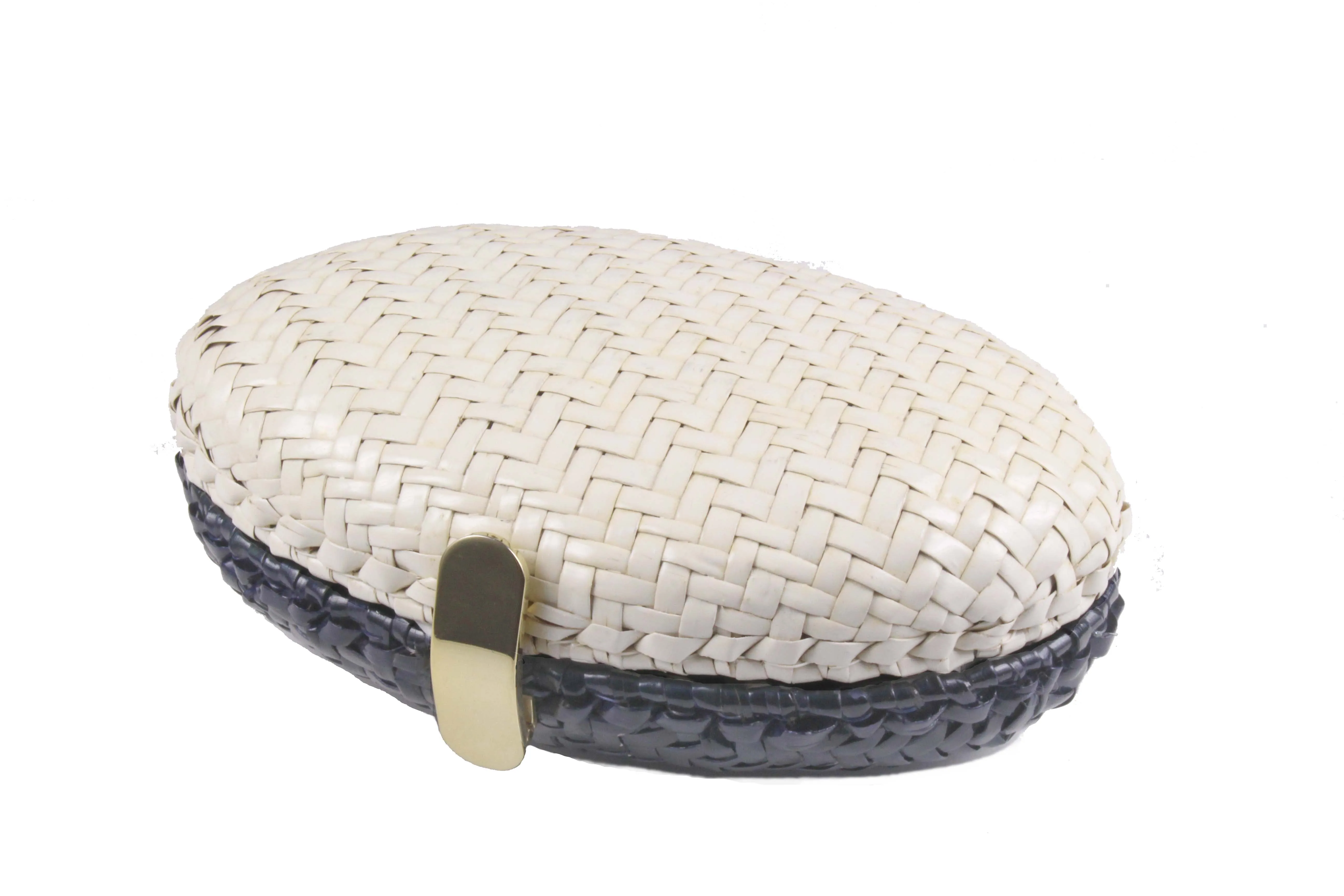 RODO bicolor oval clutch