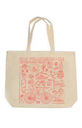 San Francisco Adventure Gear Jumbo Tote Bag