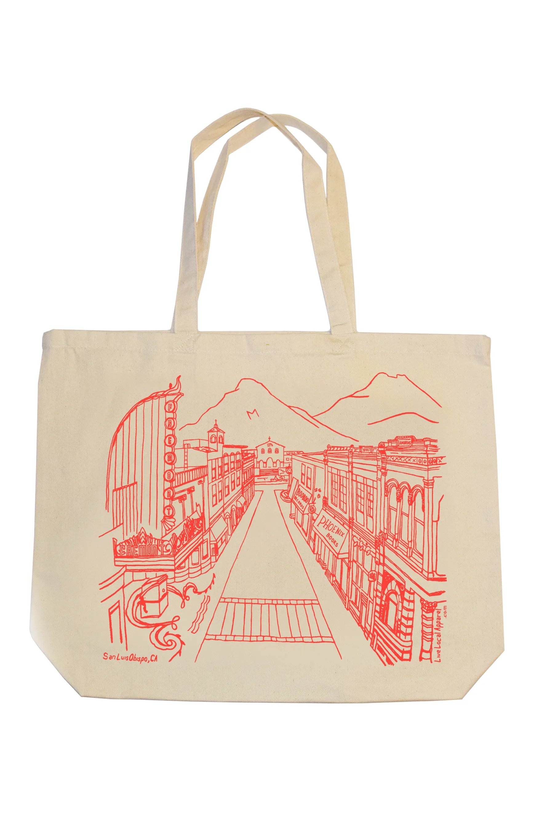 SLO Monterey St Jumbo Tote Bag