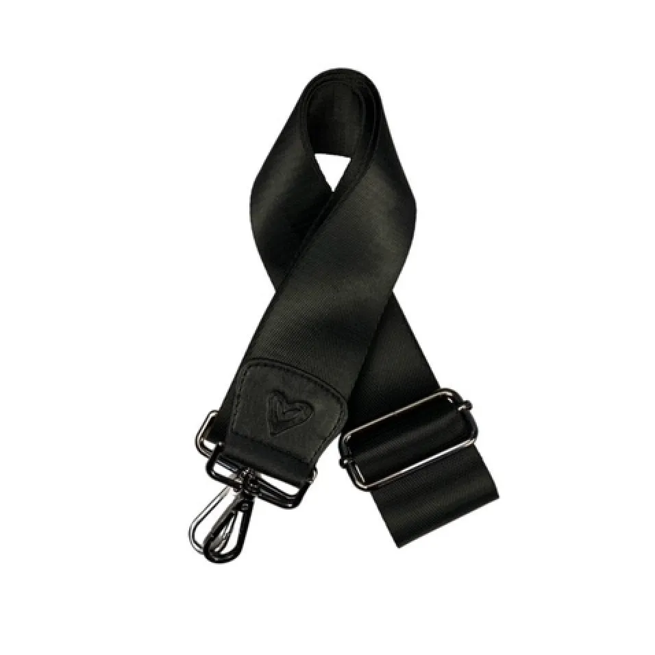 Solid Black Bag Strap (2" wide)