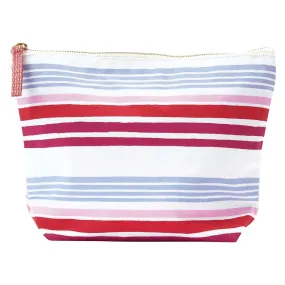 Summer Stripe Pink Large Relaxed Pouch