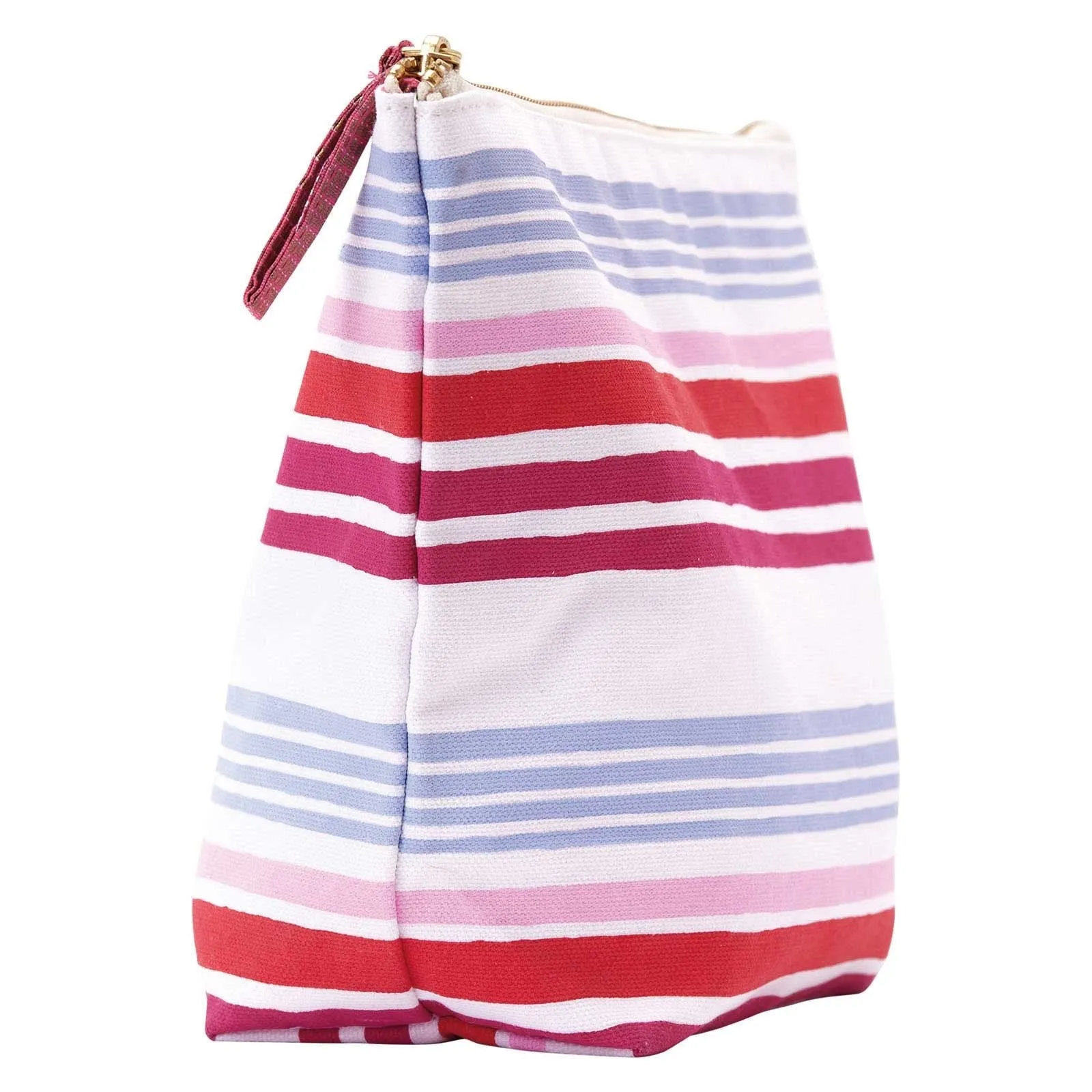 Summer Stripe Pink Large Relaxed Pouch