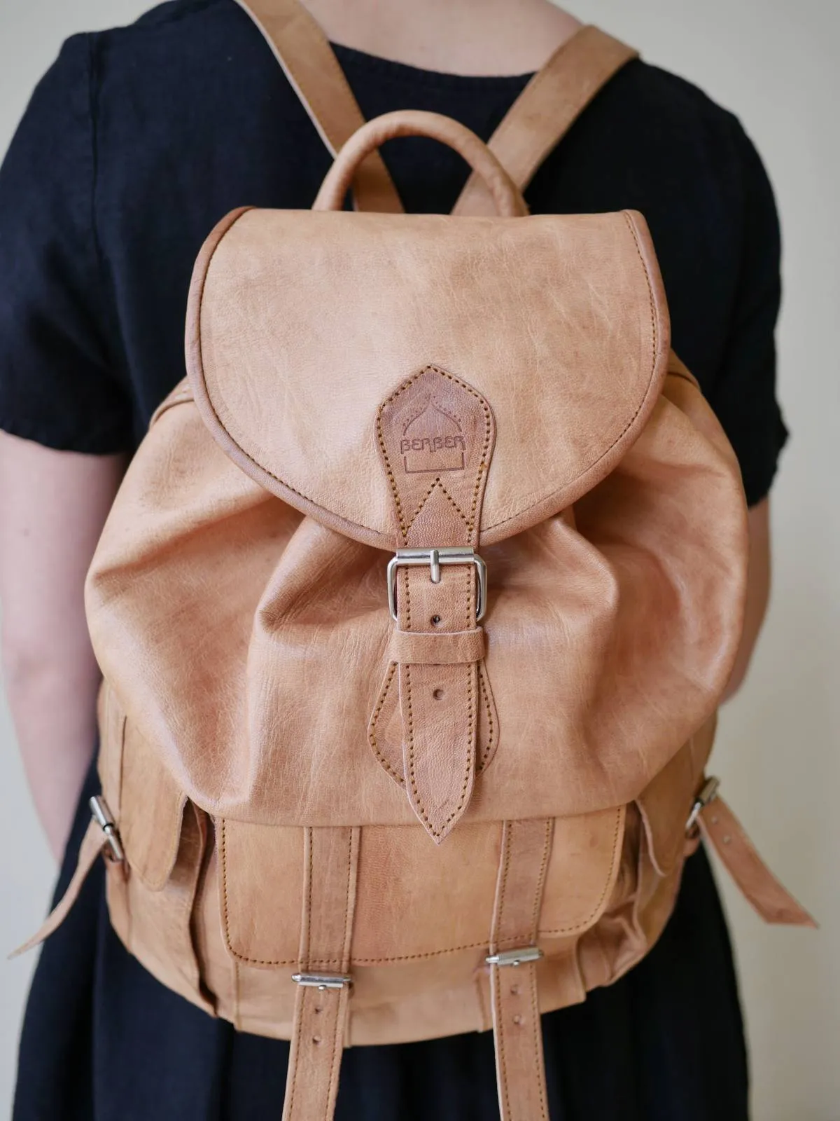 Tan Leather Rucksack