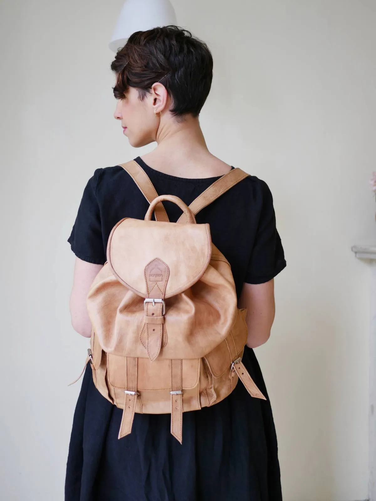 Tan Leather Rucksack