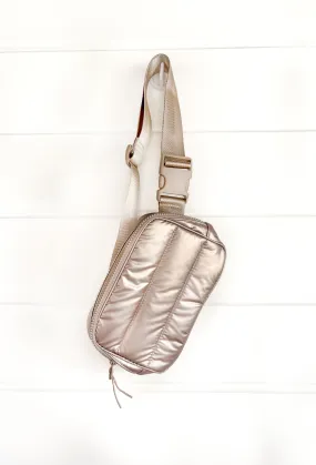 Tori Quilted Belt Bag in Copper