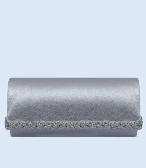 WB2506-SILVER-Women Snazzy Clutch