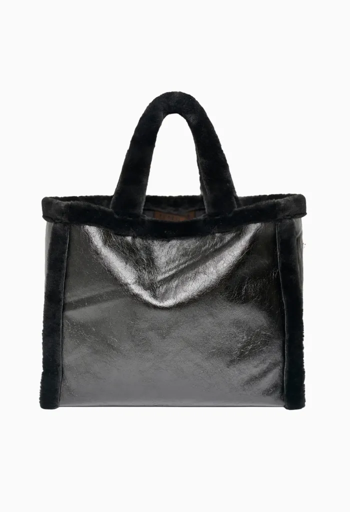 XL TOTE - HIGH SHINE BLACK